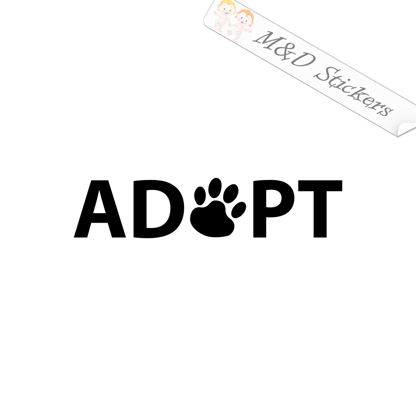 Auto Car Truck SUV Vinyl Decal Pet adopt Laptop Window 7"x7"