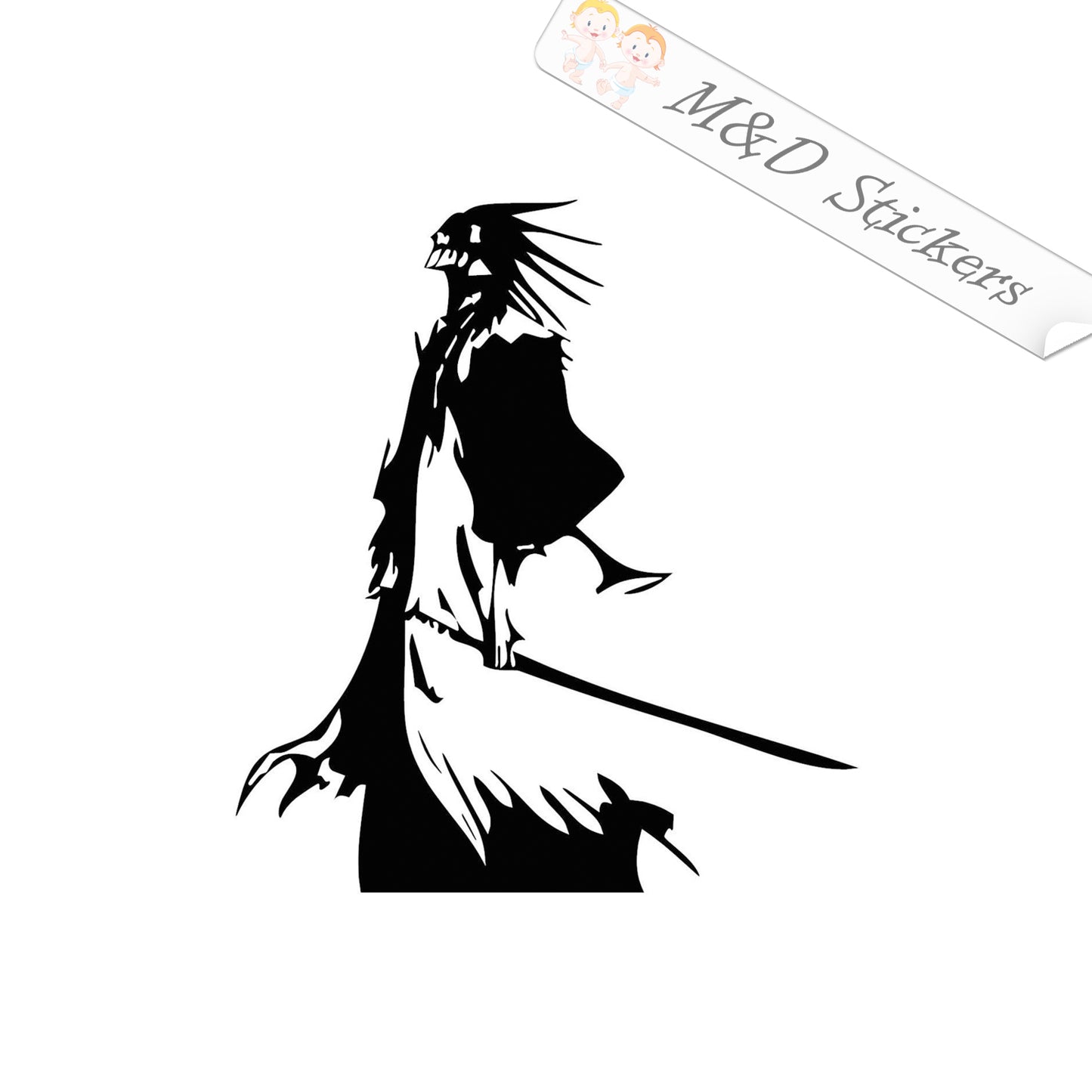 2x Bleach Ichigo Vinyl Decal Sticker Different colors & size for Cars/Bikes/Windows