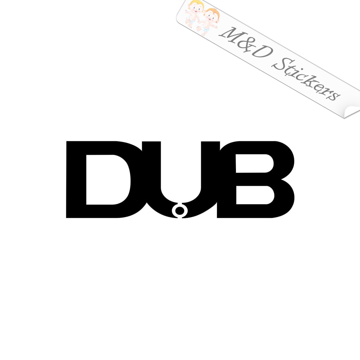 2x dub Vinyl Decal Sticker Different colors & size for Cars/Bikes/Wind ...