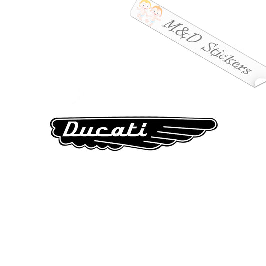 2x Ducati Logo Vinyl Decal Sticker Different colors & size for Cars/Bikes/Windows