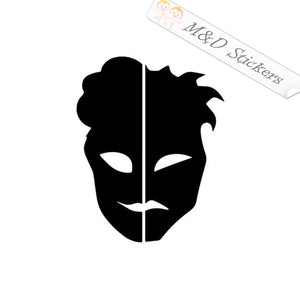 Dr Jekyll & Mr Hyde Face (4.5" - 30") Vinyl Decal in Different colors & size for Cars/Bikes/Windows