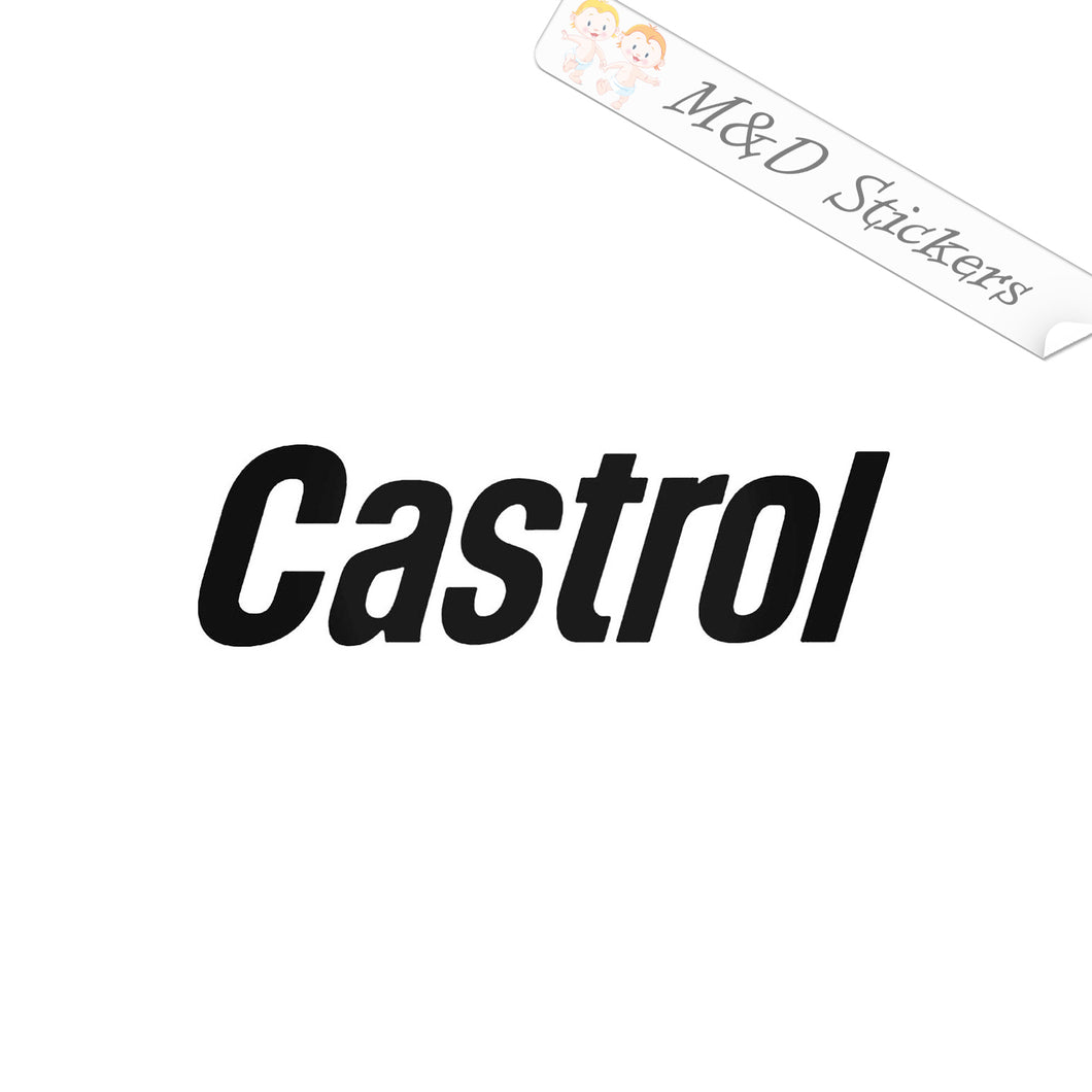 2x Castrol Vinyl Decal Sticker Different colors & size for Cars/Bikes/Windows