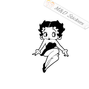 Betty Boop (4.5" - 30") Vinyl Decal in Different colors & size for Cars/Bikes/Windows