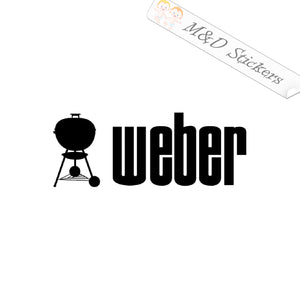2x Weber grill Logo Vinyl Decal Sticker Different colors & size for Cars/Bikes/Windows