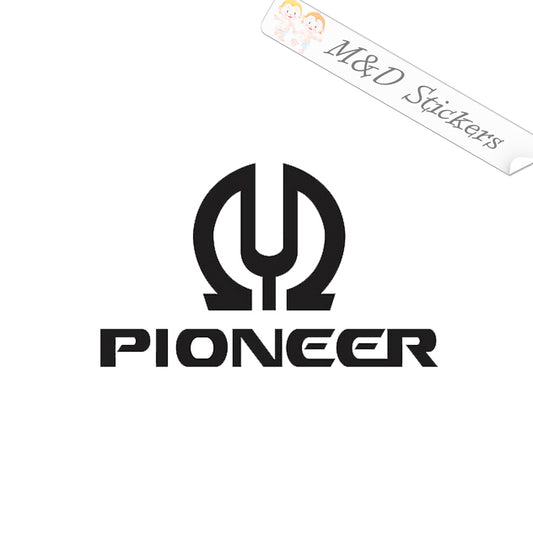 2x Pioneer Car Audio Vinyl Decal Sticker Different colors & size for Cars/Bikes/Windows