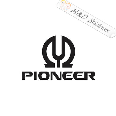 2x Pioneer Car Audio Vinyl Decal Sticker Different colors & size for Cars/Bikes/Windows