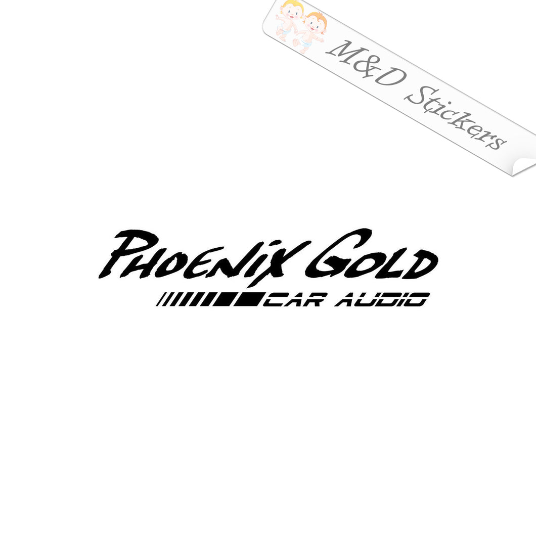 2x Phoenix Gold Car Audio Vinyl Decal Sticker Different colors & size for Cars/Bikes/Windows