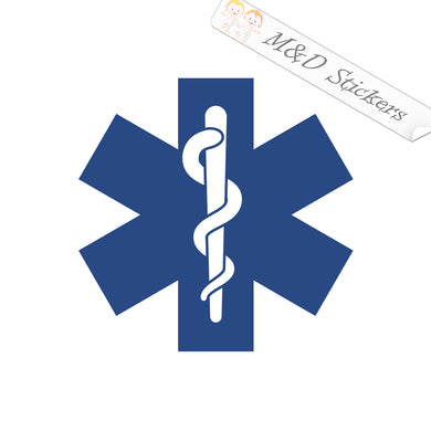 2x EMS Emergency team Vinyl Decal Sticker Different colors & size for Cars/Bikes/Windows