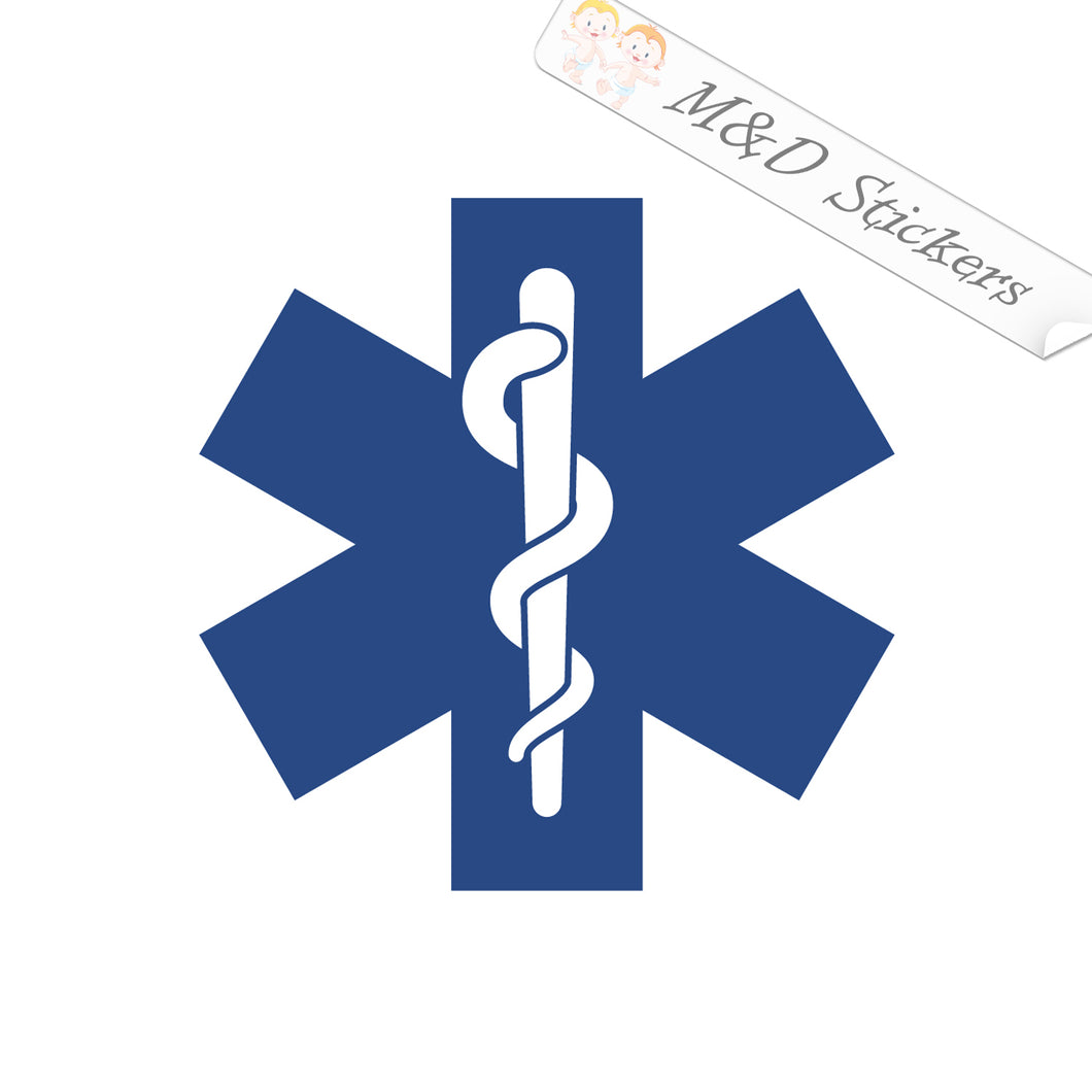 2x EMS Emergency team Vinyl Decal Sticker Different colors & size for Cars/Bikes/Windows