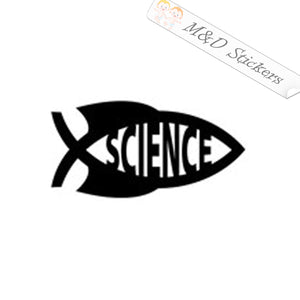 Fish Evolution Science (4.5" - 30") Vinyl Decal in Different colors & size for Cars/Bikes/Windows