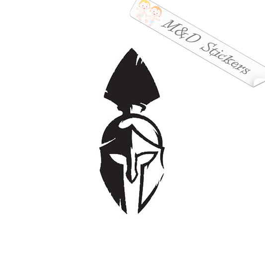 2x Spartan Helmet Vinyl Decal Sticker Different colors & size for Cars/Bikes/Windows