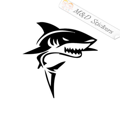 2x Shark Vinyl Decal Sticker Different colors & size for Cars/Bikes/Windows
