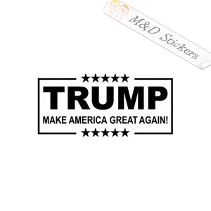 2x Trump MAGA Make America Great Again Vinyl Decal Sticker Different colors & size for Cars/Bikes/Windows