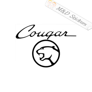 2x Mercury Cougar Cars Logo Vinyl Decal Sticker Different colors & size for Cars/Bikes/Windows