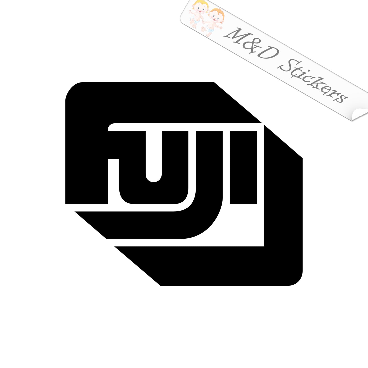 2x Fujifilm Logo Vinyl Decal Sticker Different colors & size for Cars/Bikes/Windows