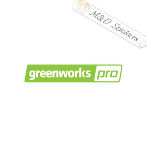 Greenworks Pro Lawn mowers logo (4.5" - 30") Vinyl Decal in Different colors & size for Cars/Bikes/Windows