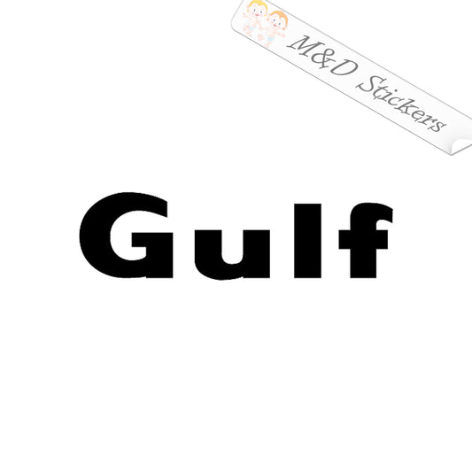 Gulf Logo (4.5" - 30") Vinyl Decal in Different colors & size for Cars/Bikes/Windows
