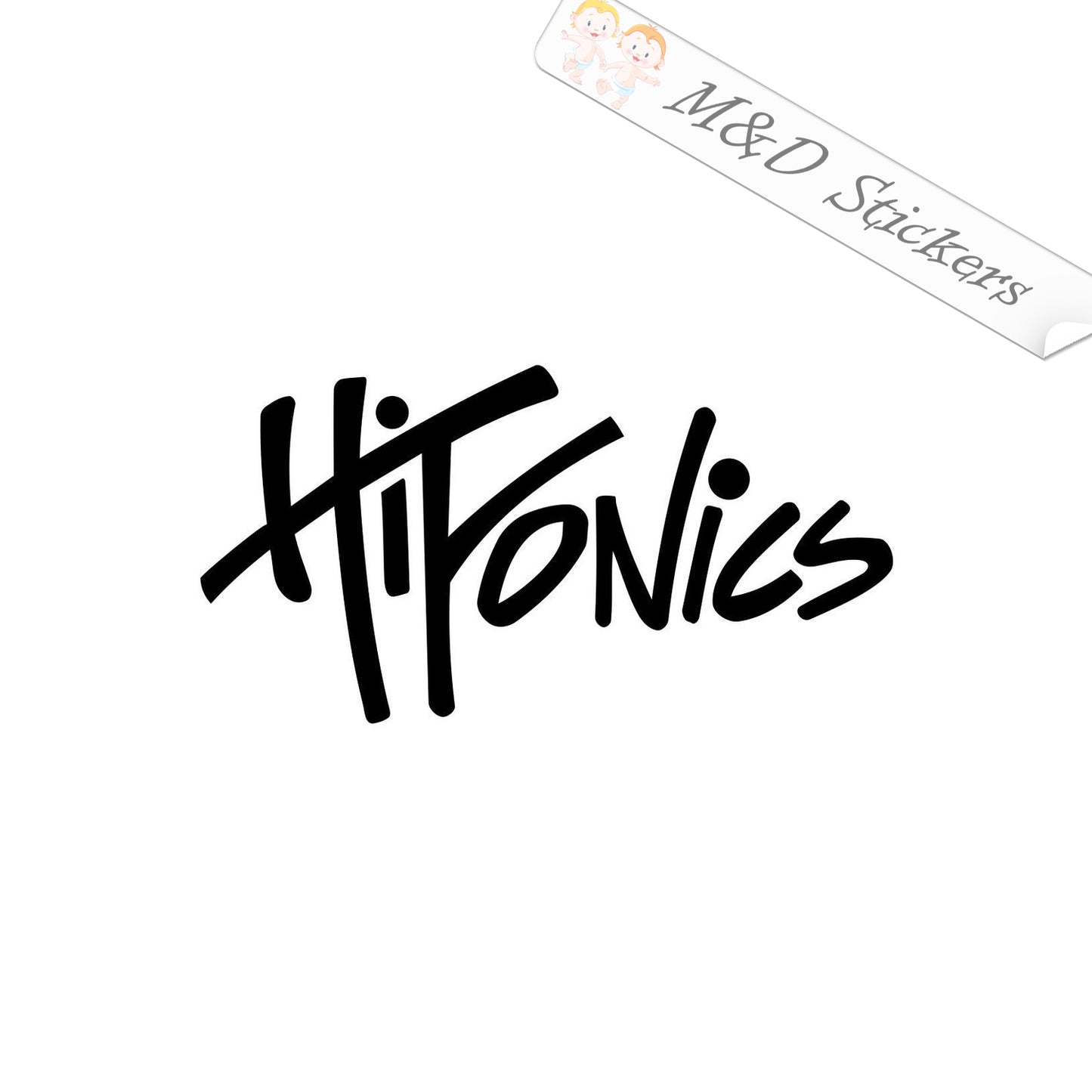 2x Hifonics Vinyl Decal Sticker Different colors & size for Cars/Bikes/Windows