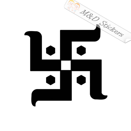 2x Hindu Sign Vinyl Decal Sticker Different colors & size for Cars/Bikes/Windows