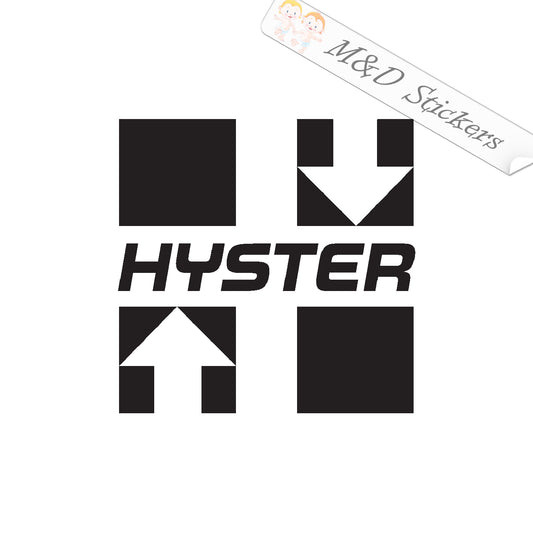Hyster Construction Logo (4.5" - 30") Vinyl Decal in Different colors & size for Cars/Bikes/Windows