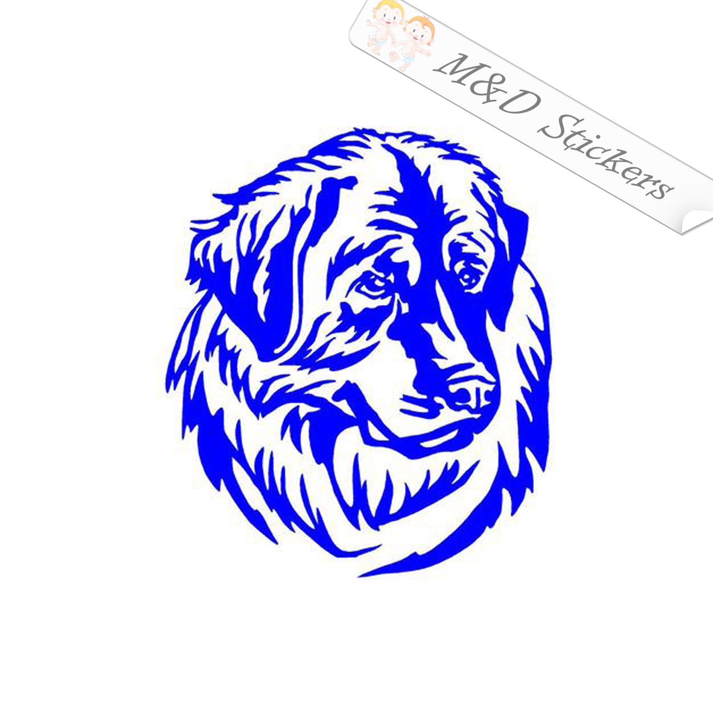 2x Leonberger Dog Vinyl Decal Sticker Different colors & size for Cars/Bikes/Windows