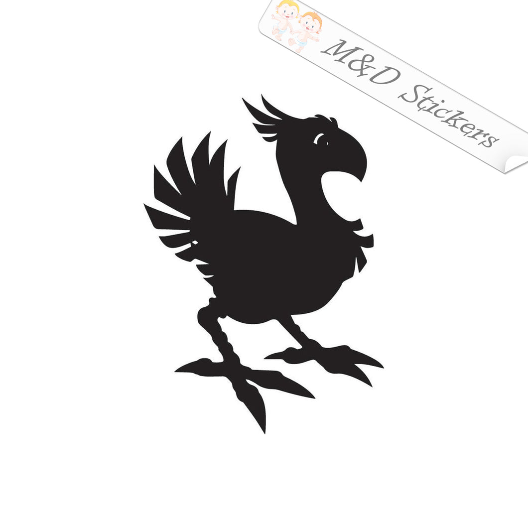 2x Chocobo Final Fantasy Video Game Vinyl Decal Sticker Different colors & size for Cars/Bikes/Windows