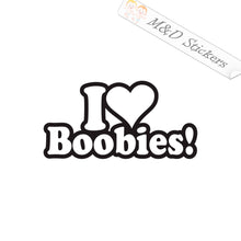 2x I love Boobies make me smile Vinyl Decal Sticker Different colors & size for Cars/Bikes/Windows
