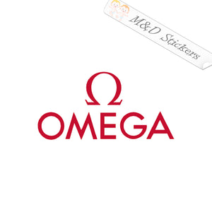 2x Omega Logo Vinyl Decal Sticker Different colors & size for Cars/Bikes/Windows
