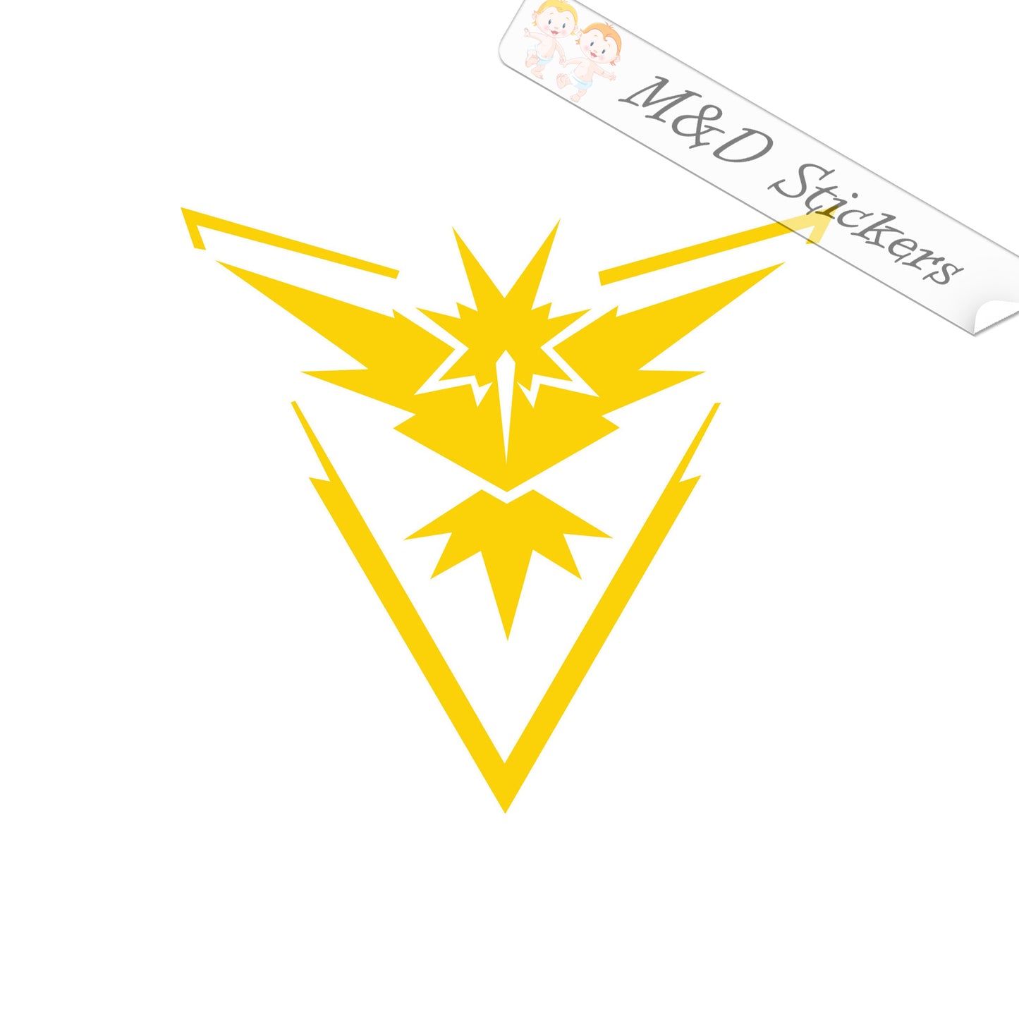 2x Pokemon Team Instinct Logo Vinyl Decal Sticker Different colors & size for Cars/Bikes/Windows