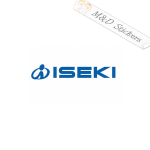 2x Iseki Logo Vinyl Decal Sticker Different colors & size for Cars/Bikes/Windows