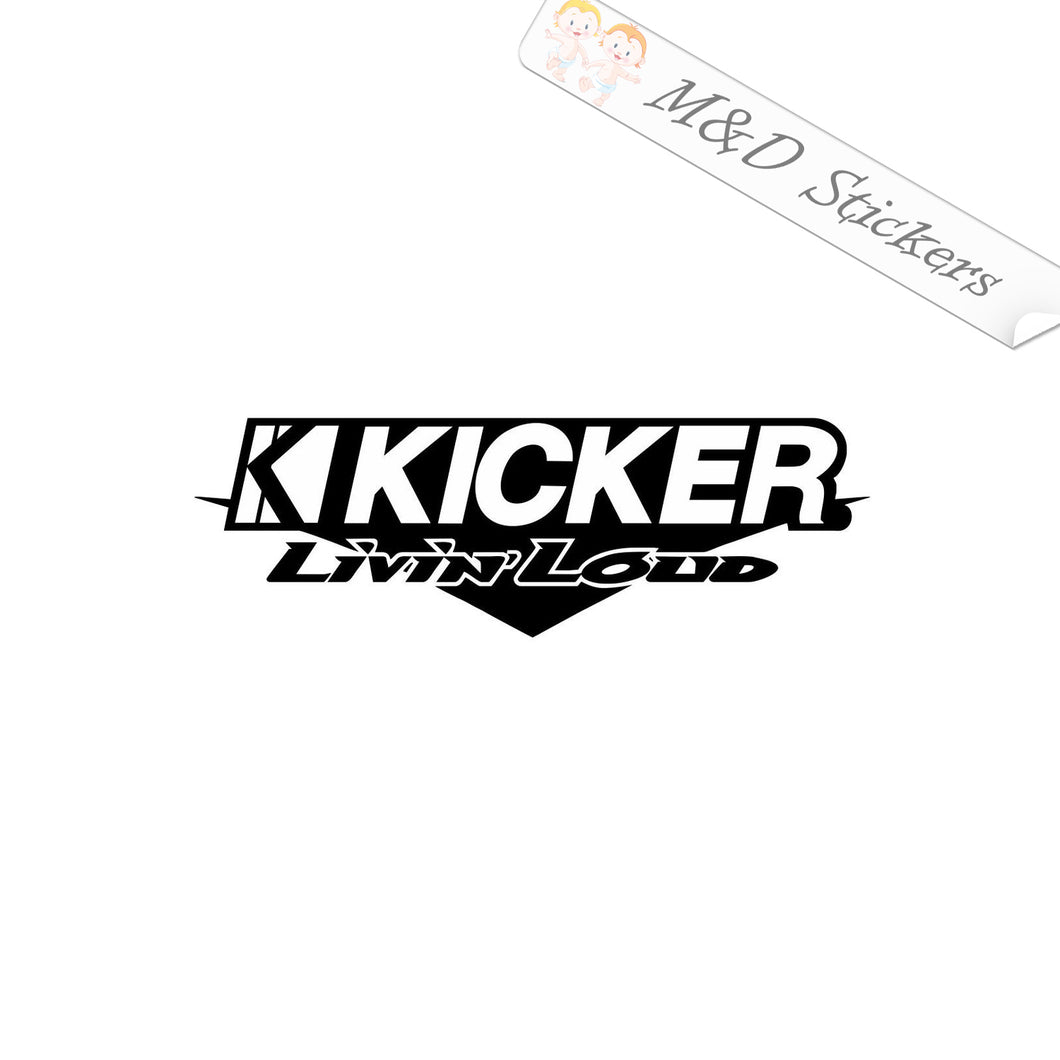 2x Kicker Vinyl Decal Sticker Different colors & size for Cars/Bikes/Windows