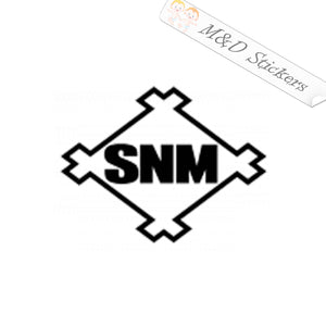 SNM Logo (4.5" - 30") Vinyl Decal in Different colors & size for Cars/Bikes/Windows