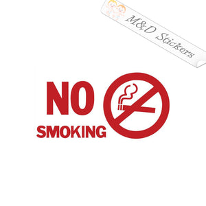 No smoking sign (4.5" - 30") Vinyl Decal in Different colors & size for Cars/Bikes/Windows