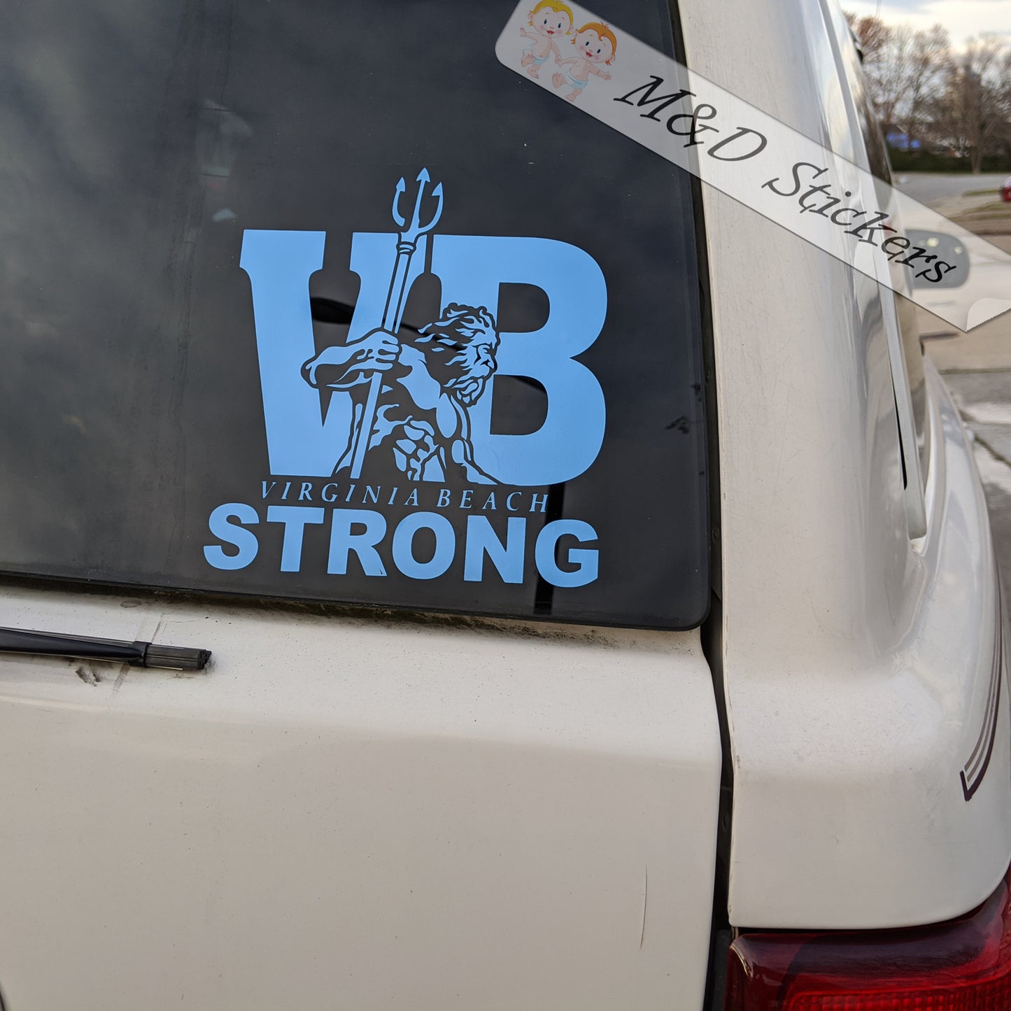 XL Virginia Beach VBStrong Vinyl Decal Sticker Different colors & size for Cars/Bikes/Windows