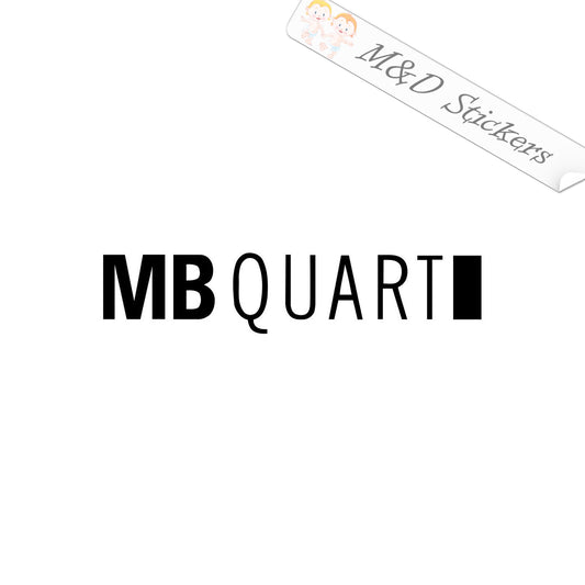 2x MB Quart Vinyl Decal Sticker Different colors & size for Cars/Bikes/Windows