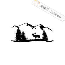 Mountain view (4.5" - 30") Vinyl Decal in Different colors & size for Cars/Bikes/Windows