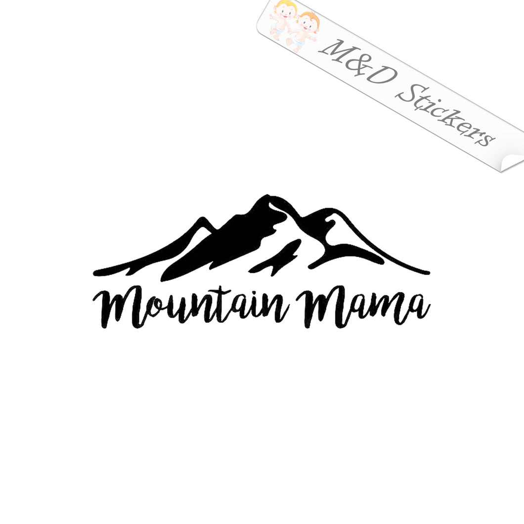 2x Mountain mama Vinyl Decal Sticker Different colors & size for Cars/Bikes/Windows