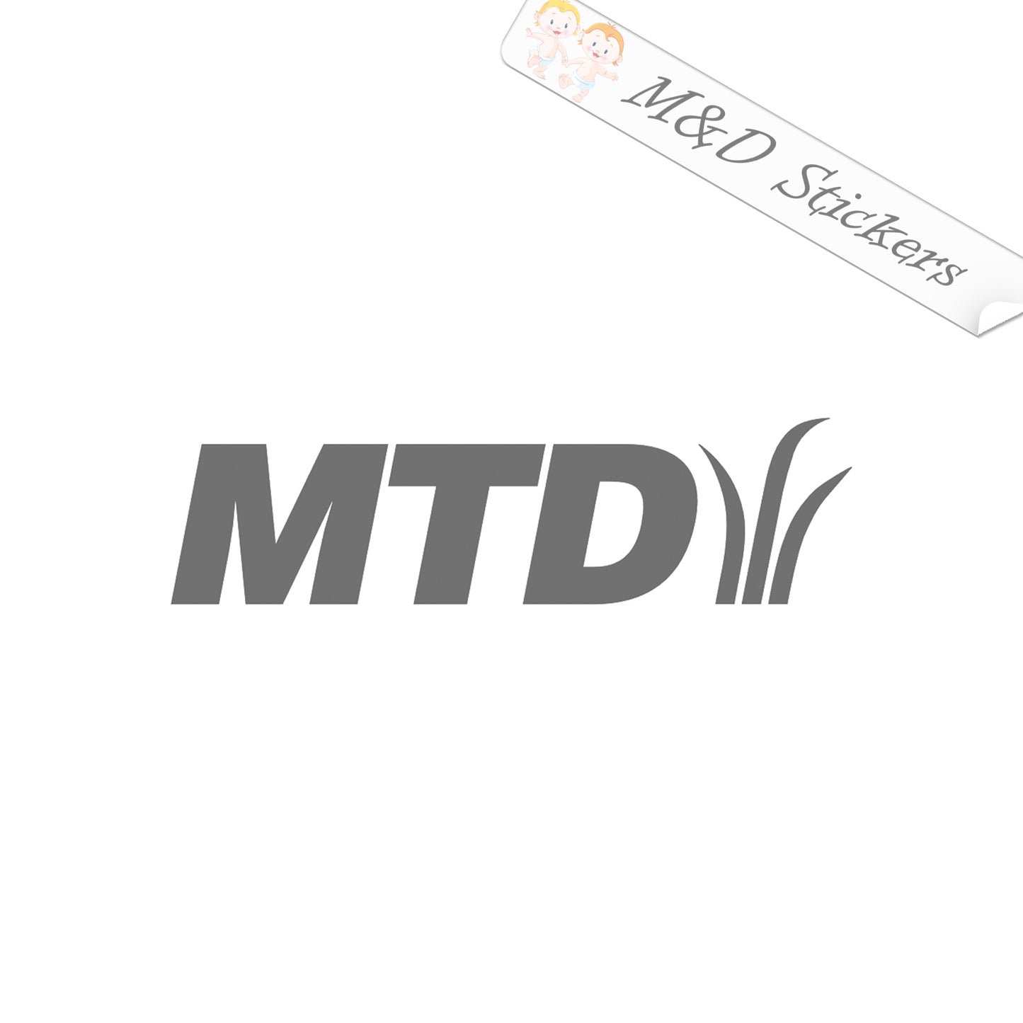 MTD Lawn mowers logo (4.5" - 30") Vinyl Decal in Different colors & size for Cars/Bikes/Windows