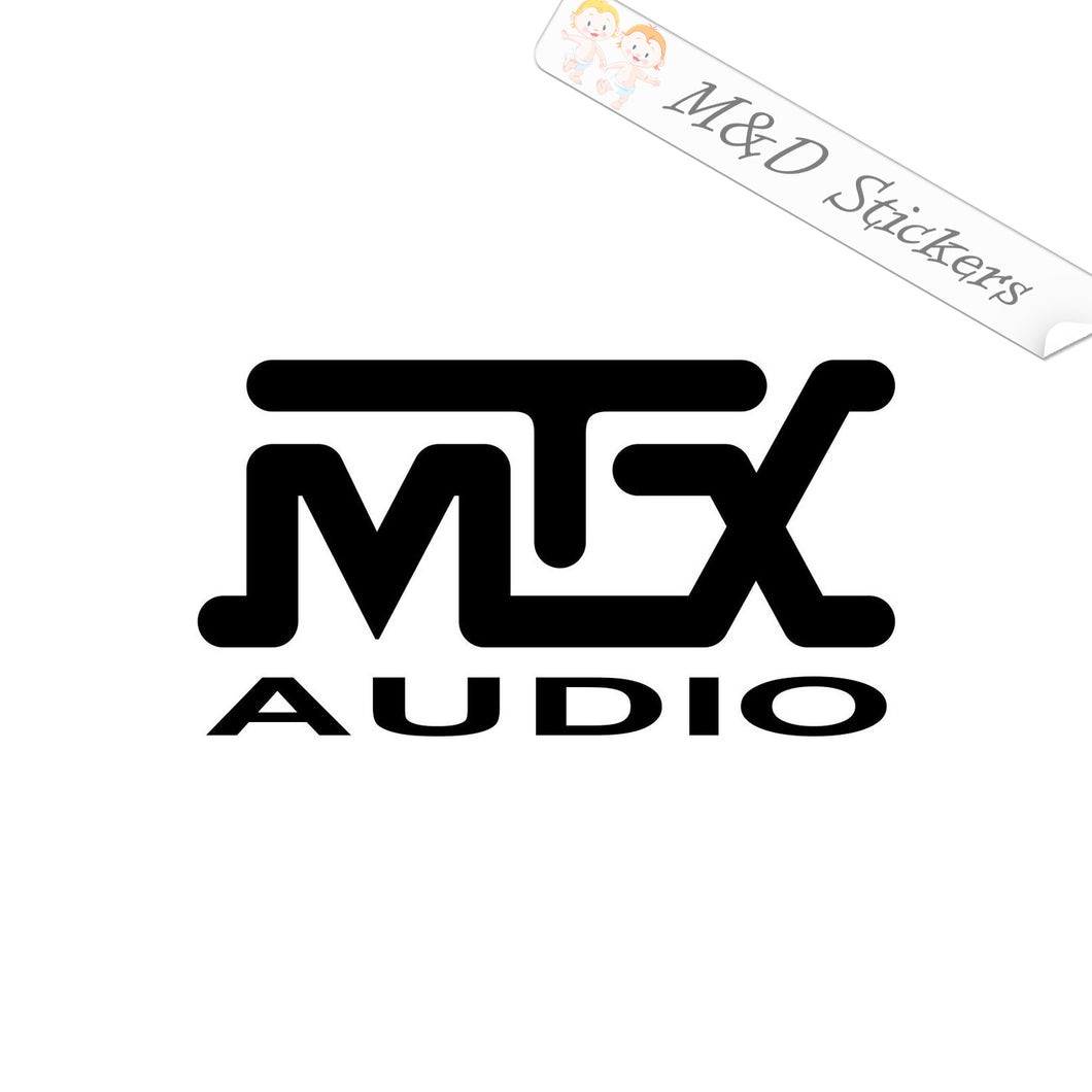 2x mtx Audio Vinyl Decal Sticker Different colors & size for Cars/Bikes/Windows