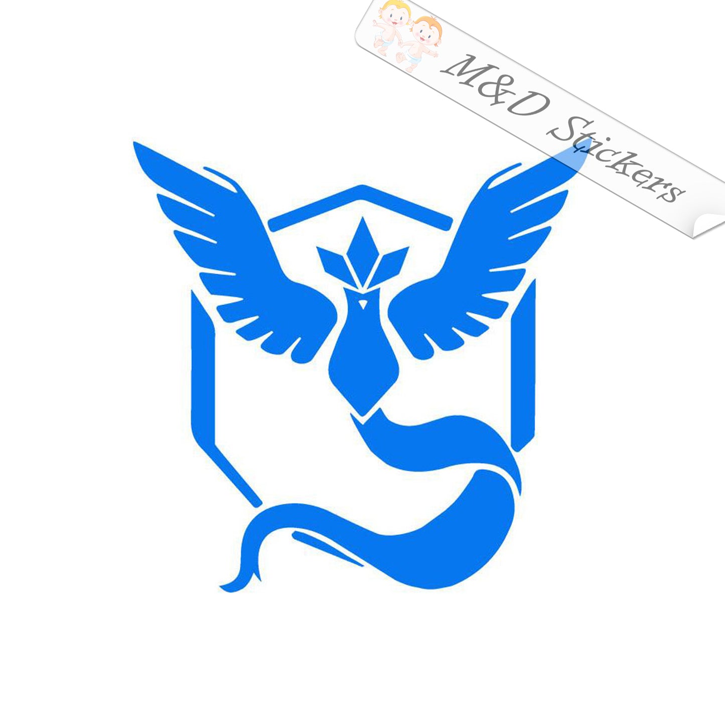 2x Pokemon Team Mystic Logo Vinyl Decal Sticker Different colors & size for Cars/Bikes/Windows