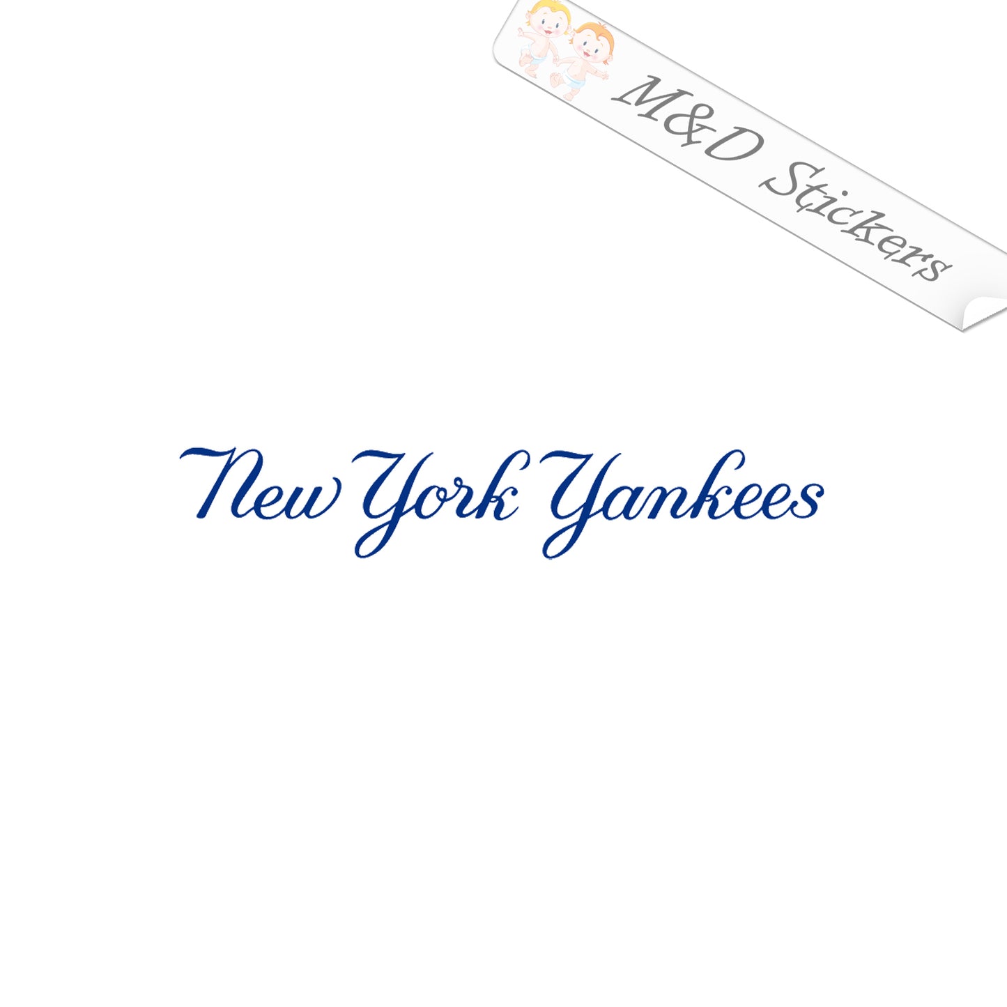 2x New York Yankees Vinyl Decal Sticker Different colors & size for Cars/Bikes/Windows