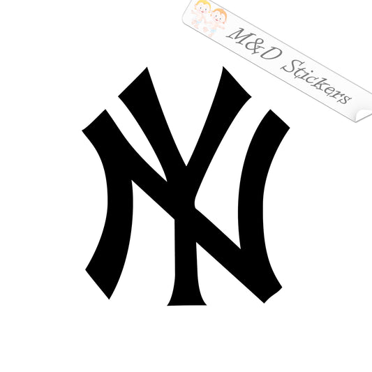 2x New York Yankees Vinyl Decal Sticker Different colors & size for Cars/Bikes/Windows