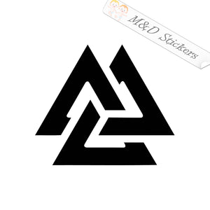 Valknut the Welcome of Odin (4.5" - 30") Vinyl Decal in Different colors & size for Cars/Bikes/Windows