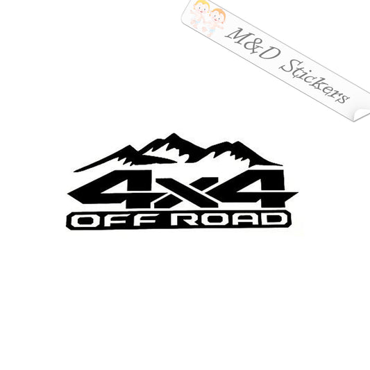 2x 4x4 OffRoad Vinyl Decal Sticker Different colors & size for Cars/Trucks/SUVs/Windows