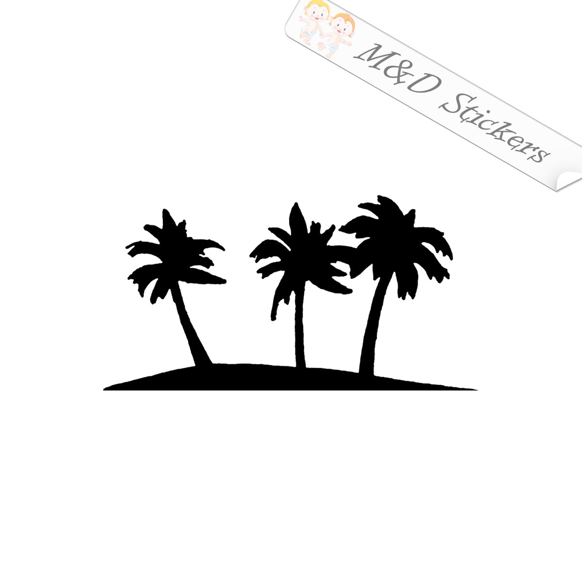 Palma Sticker 2x Palms Vinyl Decal Sticker Different colors & size for Cars/Bikes/Wi ...