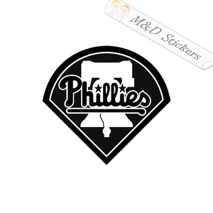 2x Philadelphia Phillies Vinyl Decal Sticker Different colors & size for Cars/Bikes/Windows