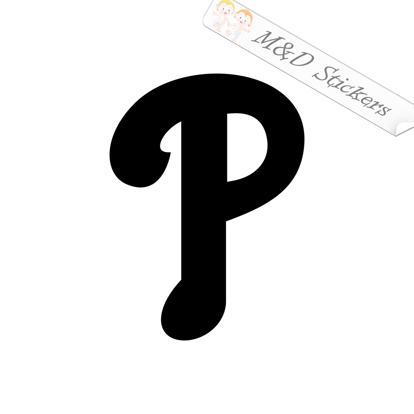 2x Philadelphia Phillies Vinyl Decal Sticker Different colors & size for Cars/Bikes/Windows