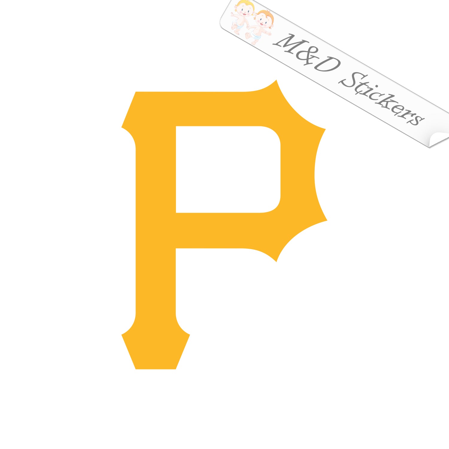 2x Pittsburgh Pirates Vinyl Decal Sticker Different colors & size for  Cars/Bikes/Windows