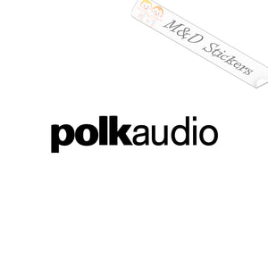 2x Polk Audio Vinyl Decal Sticker Different colors & size for Cars/Bikes/Windows