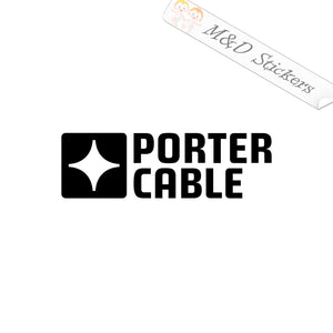 2x Porter Cable Tools Logo Vinyl Decal Sticker Different colors & size for Cars/Bikes/Windows